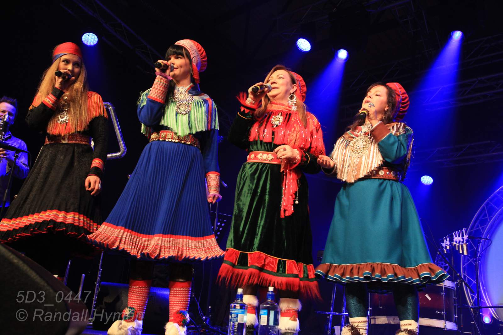 Sami women perform at festival